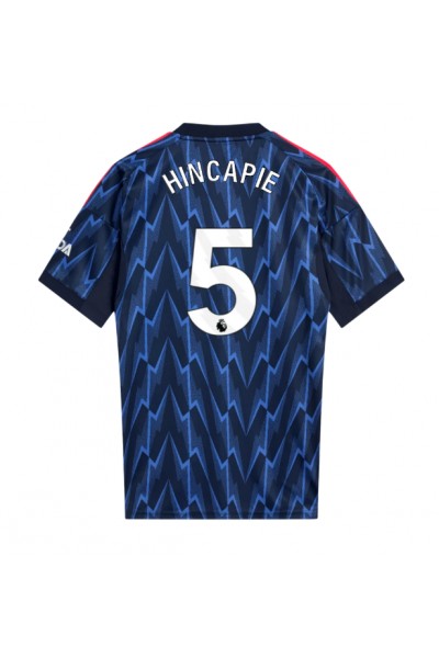 Arsenal Piero Hincapie #5 Jalkapallovaatteet Vieraspaita 2025-26 Lyhythihainen Arsenal Piero Hincapie #5 Jalkapallovaatteet Vieraspaita 2025-26 Lyhythihainen